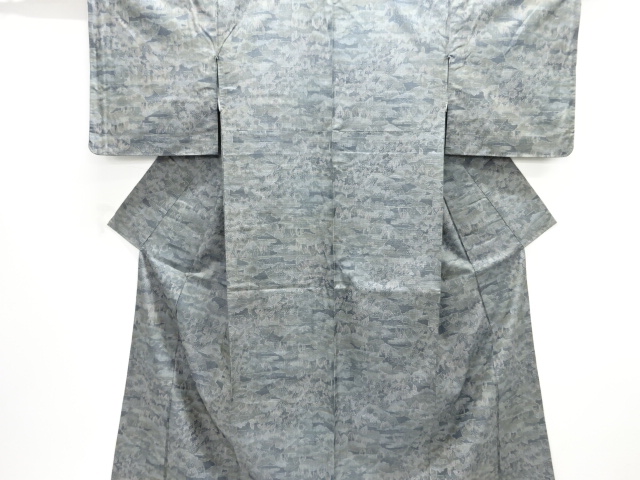 JAPANESE KIMONO / OMESHI / NISHIJIN-ORI / WOVEN SCENERY OF TREES
